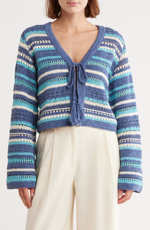 Madge Cotton Stripe Cardigan