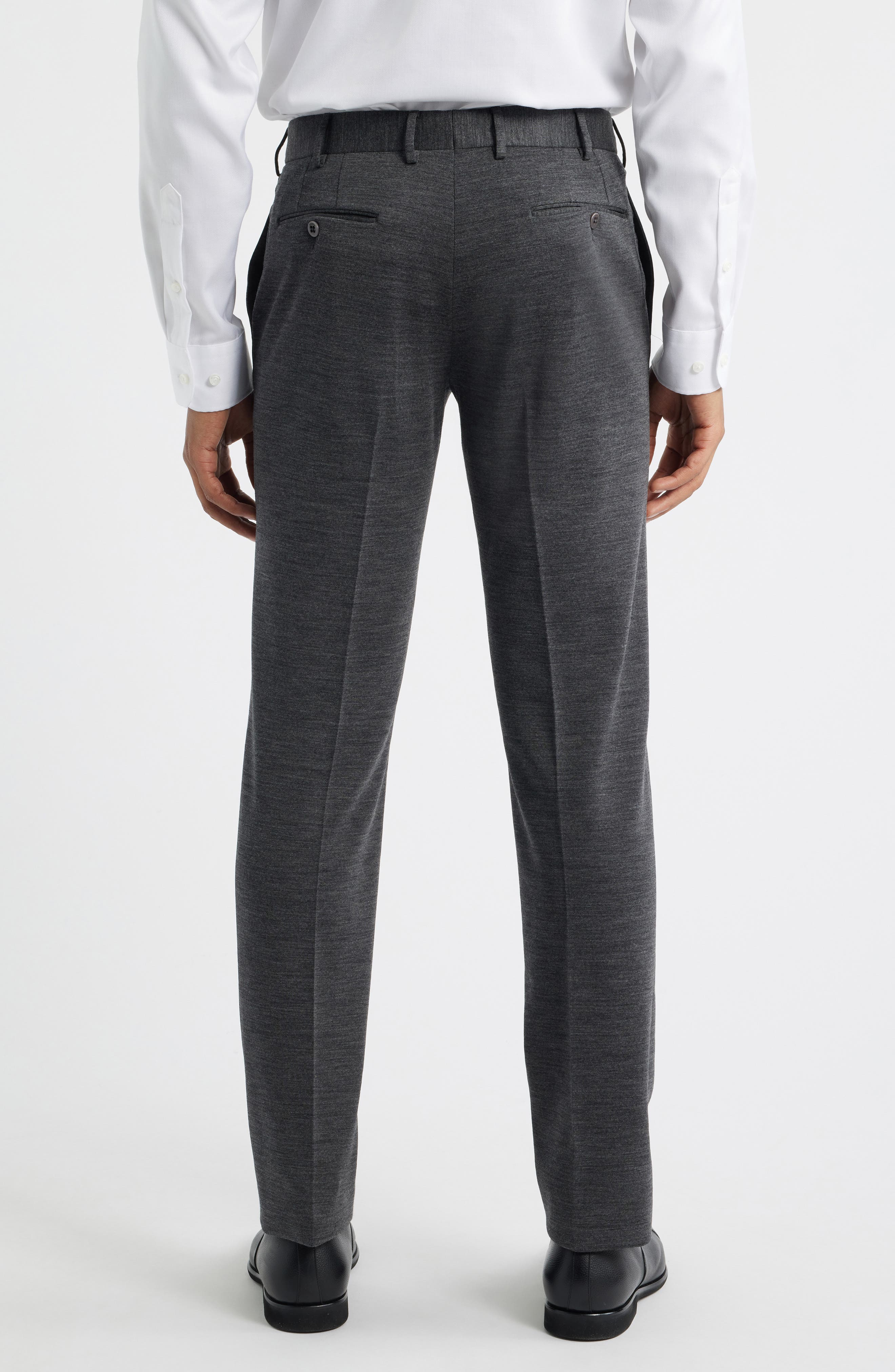 Parker Flat Front Wool Dress Pants - image 2