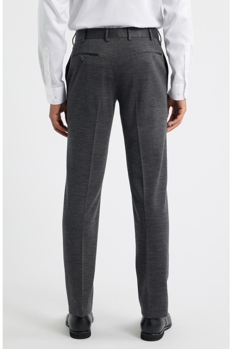 Parker Flat Front Wool Dress Pants, Alternate, color, CHARCOAL