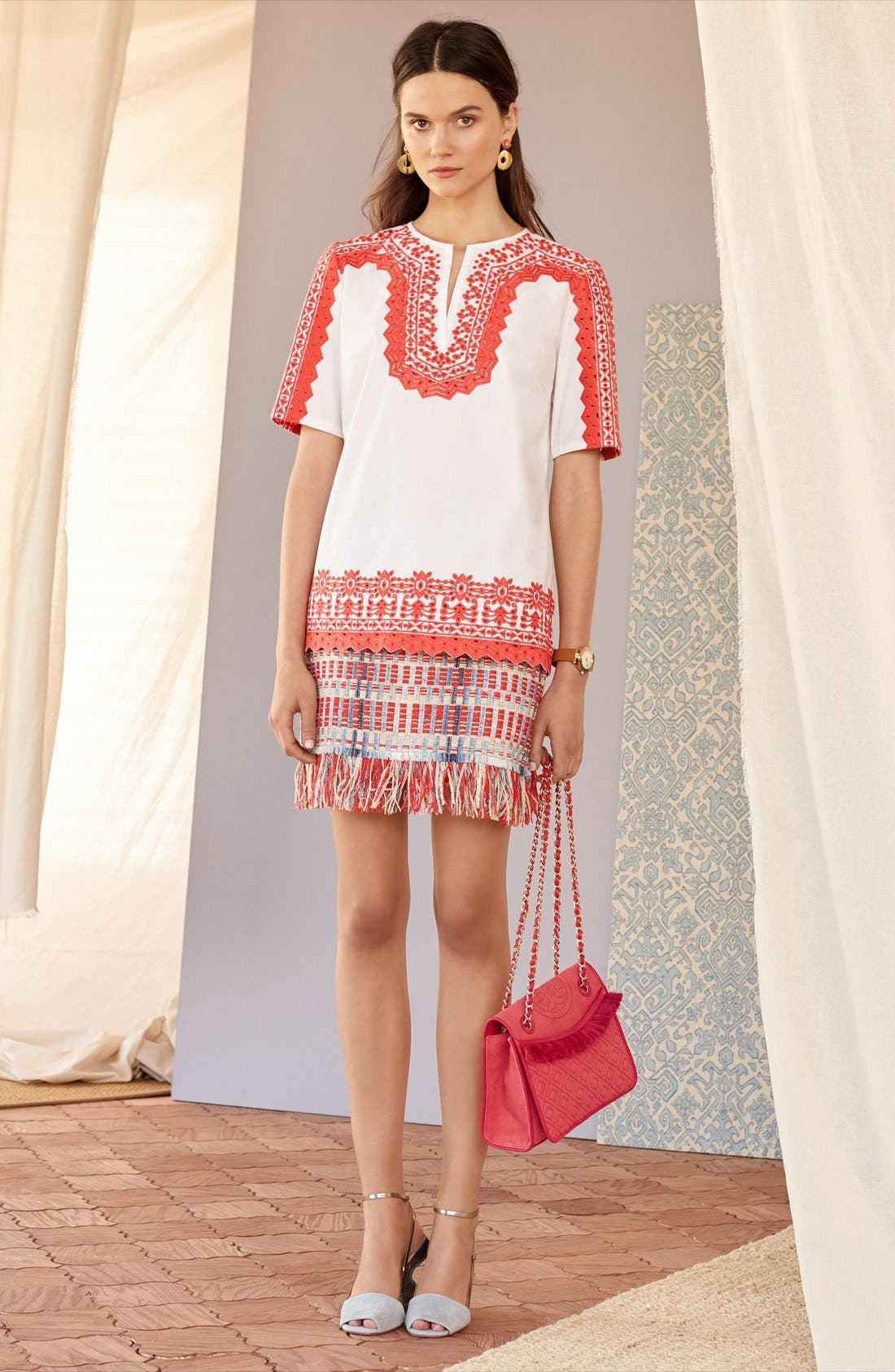 Tory Burch 'Curio' Ankle Strap Sandal, Alternate, color, 