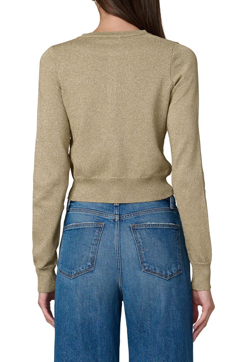 The Dani Metallic Cardigan, Alternate, color, GOLD
