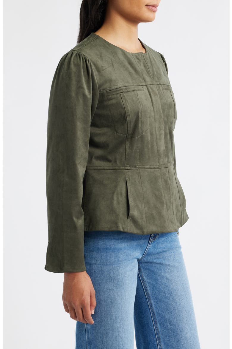 Peplum Jacket, Alternate, color, LAUREL WREATH