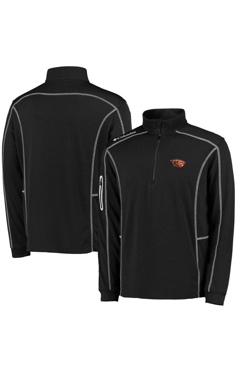 Columbia Men's Columbia Golf Black Oregon State Beavers Shotgun Quarter-Zip Pullover, Main, color,