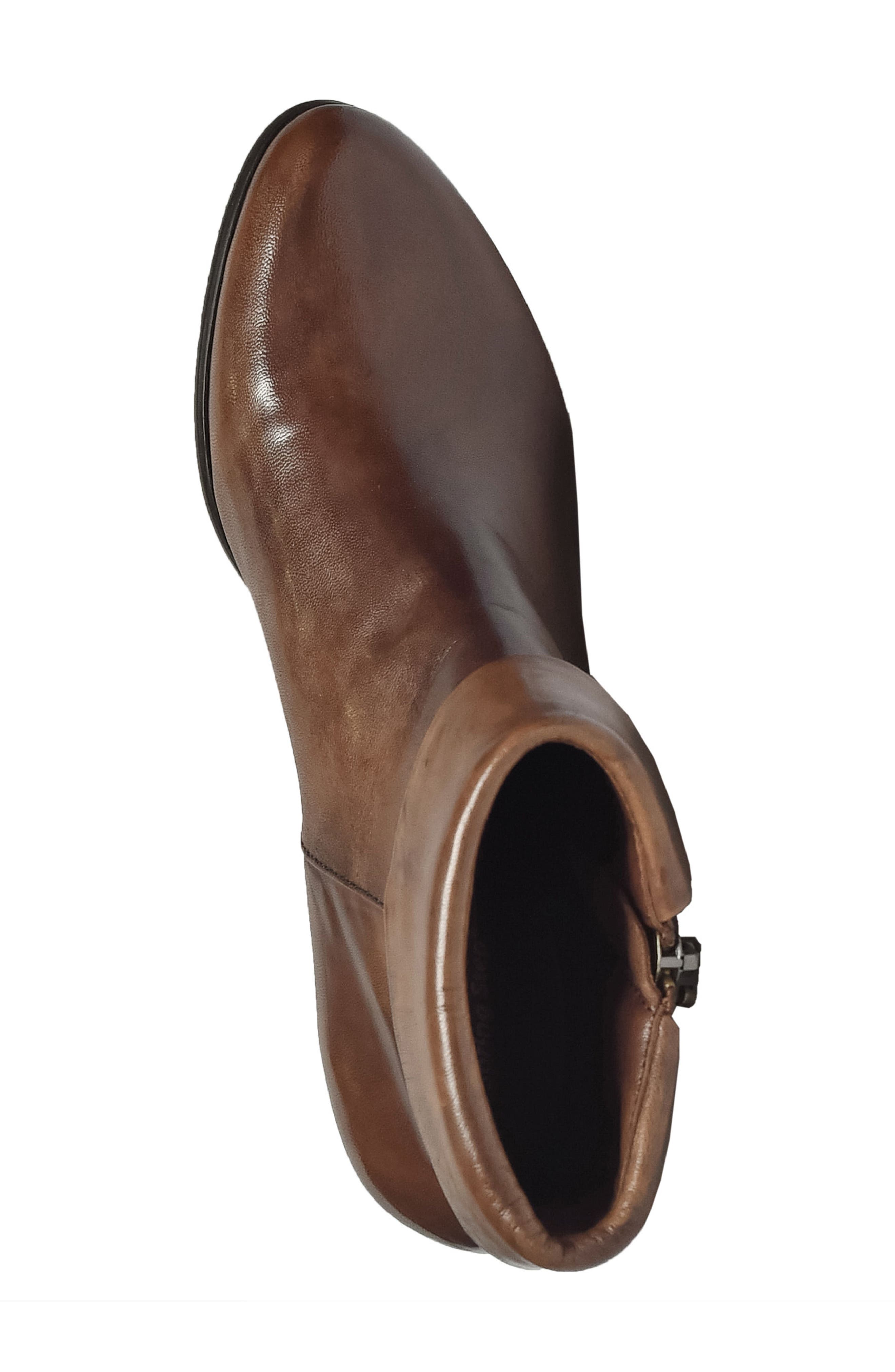 Stockholm Foldover Cuff Bootie, Alternate, color, BROWN