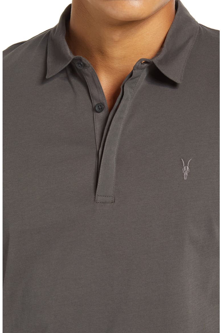 Brace Slim Fit Solid Polo, Alternate, color, SIDEWALK GREY