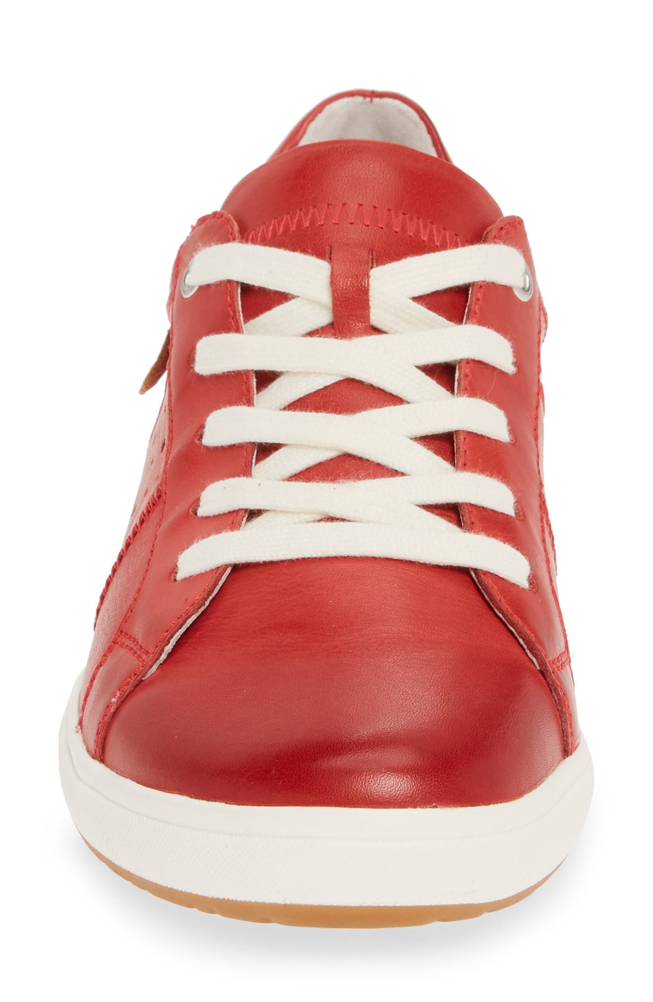 Josef Seibel Caren 01 Sneaker, Alternate, color, Red Leather