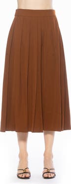 Alexia Admor Oren Pleated Midi Skirt