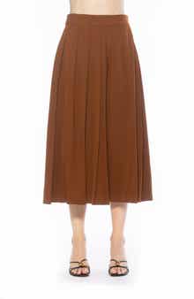 Alexia Admor Oren Pleated Midi Skirt