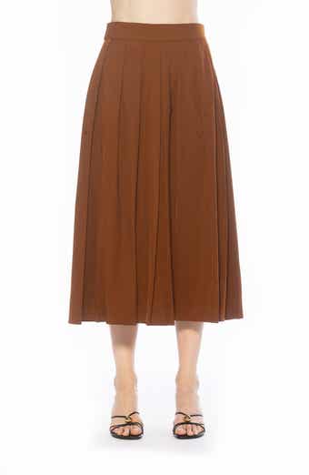 Alexia Admor Oren Pleated Midi Skirt