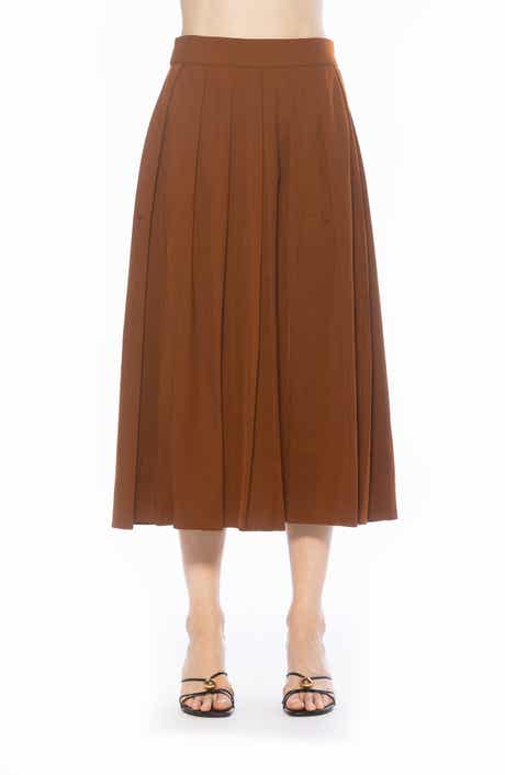 Alexia Admor Oren Pleated Midi Skirt