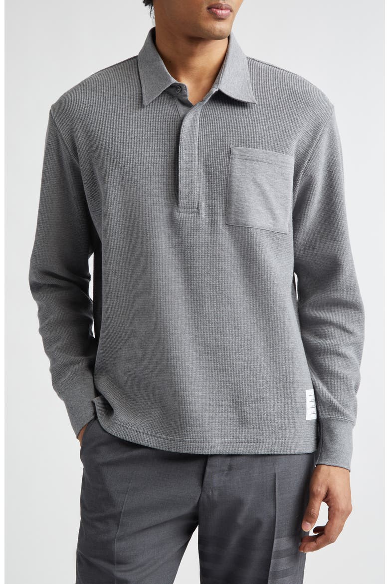 Waffle Knit Rugby Polo (Men) | Nordstrom