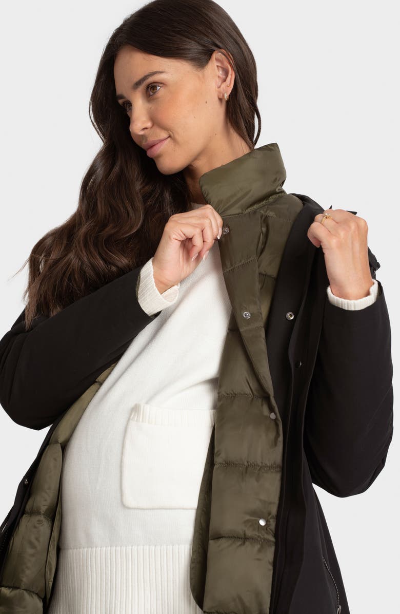 Seraphine 4-in-1 Maternity Parka with Removable Liner Puffer Jacket, Alternate, color, 