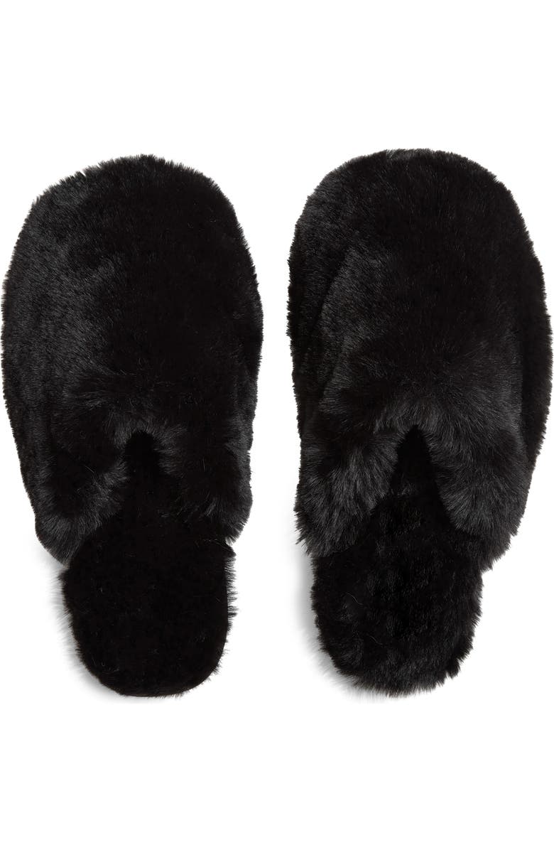 Apparis Melody Faux Fur Slide Slipper, Alternate, color,