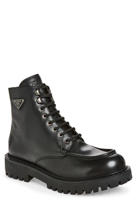 Folder Leather Laced Boot