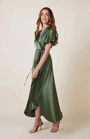 Rewritten Florence Waterfall Hem Dress
