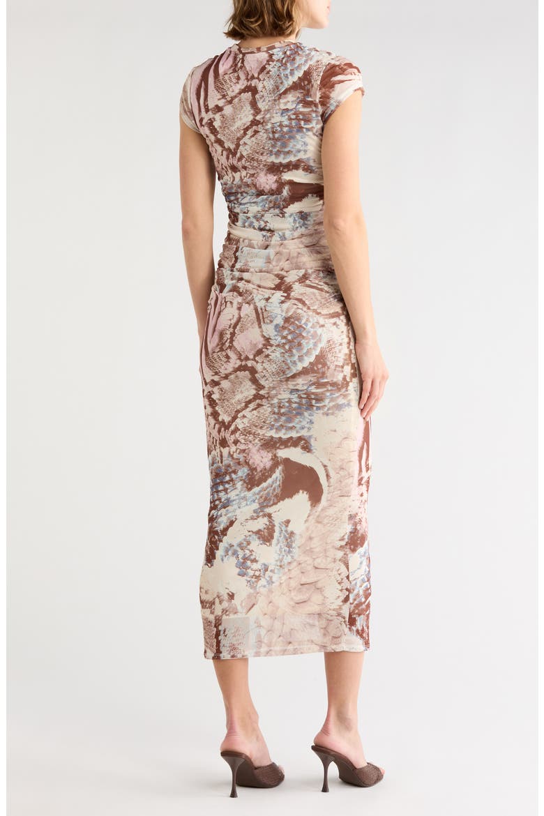 Cici Mesh Maxi Dress, Alternate, color, DESERT SCALES