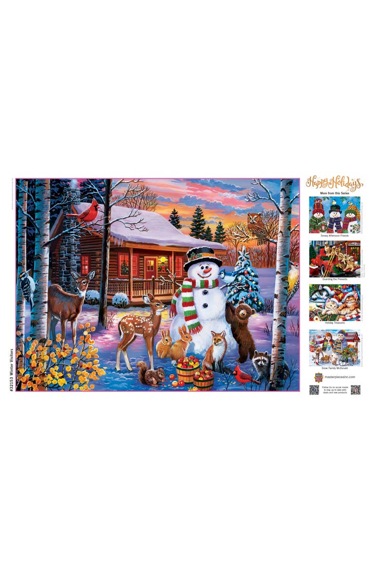Winter Visitors 300pc Jigsaw Puzzle, Alternate, color, Multicolor