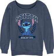 Lilo & Stitch Junior's Lilo & Stitch Weird But Cute Logo  Sweatshirt