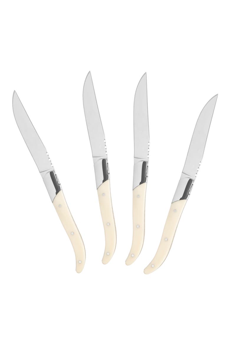 Laguiole Steak Knife - Set of 4, Alternate, color, FAUX IVORY