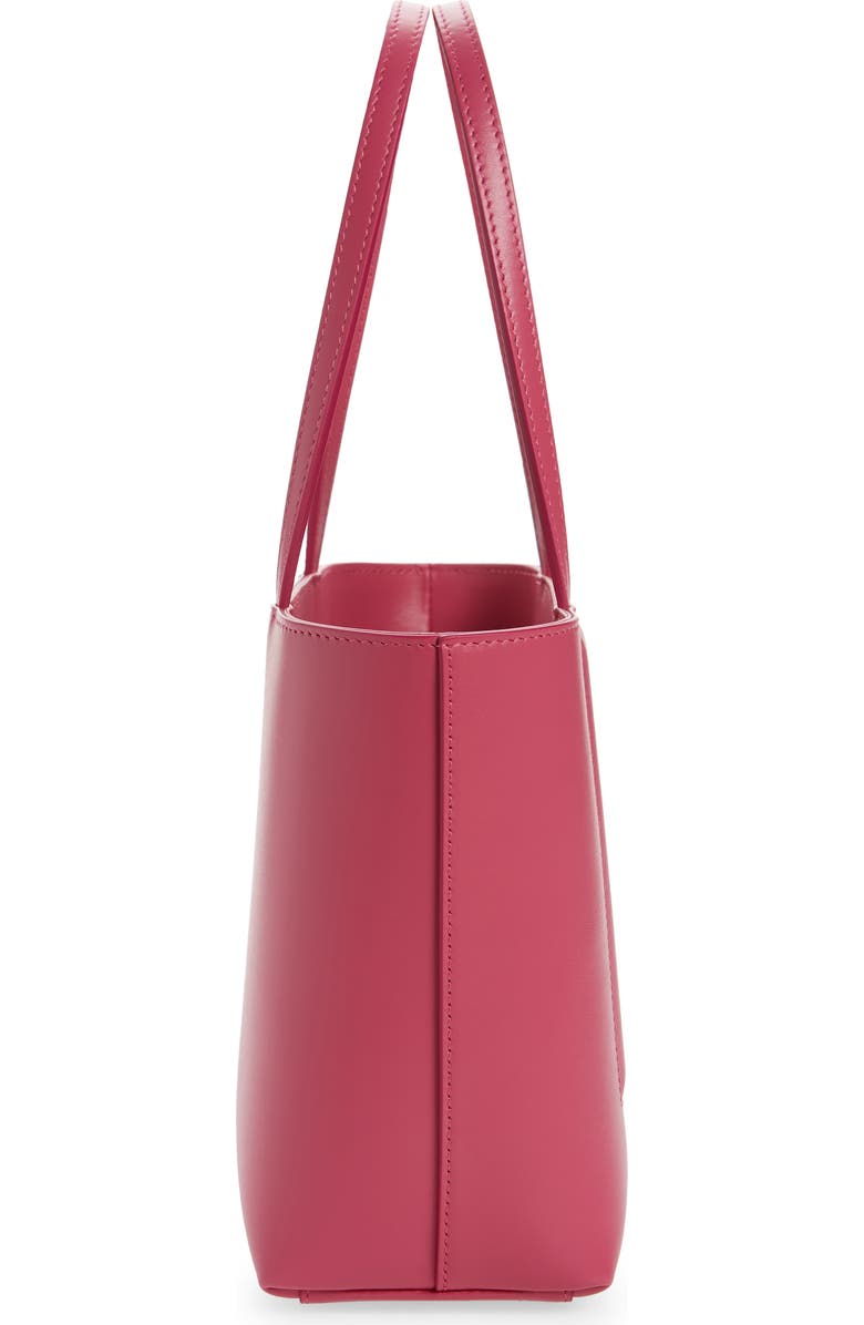 Dolce&Gabbana Small DG Logo Leather Tote, Alternate, color, Light Lilac