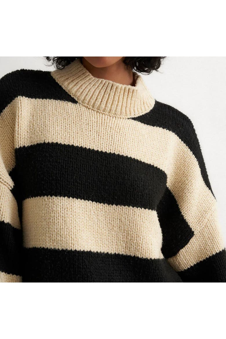 Bellamy Pullover Sweater - Women's, Alternate, color, Black Stripe