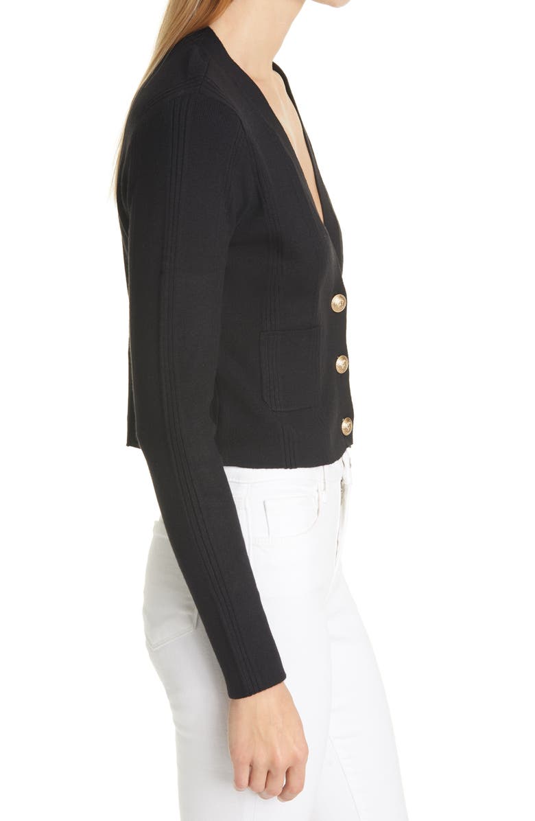 L'AGENCE Jamie Crop Cardigan, Alternate, color,