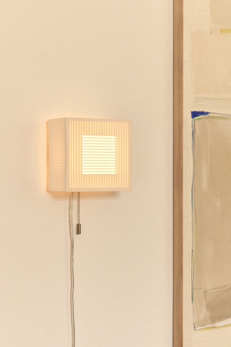 Palindrome Sconce, Alternate, color, White