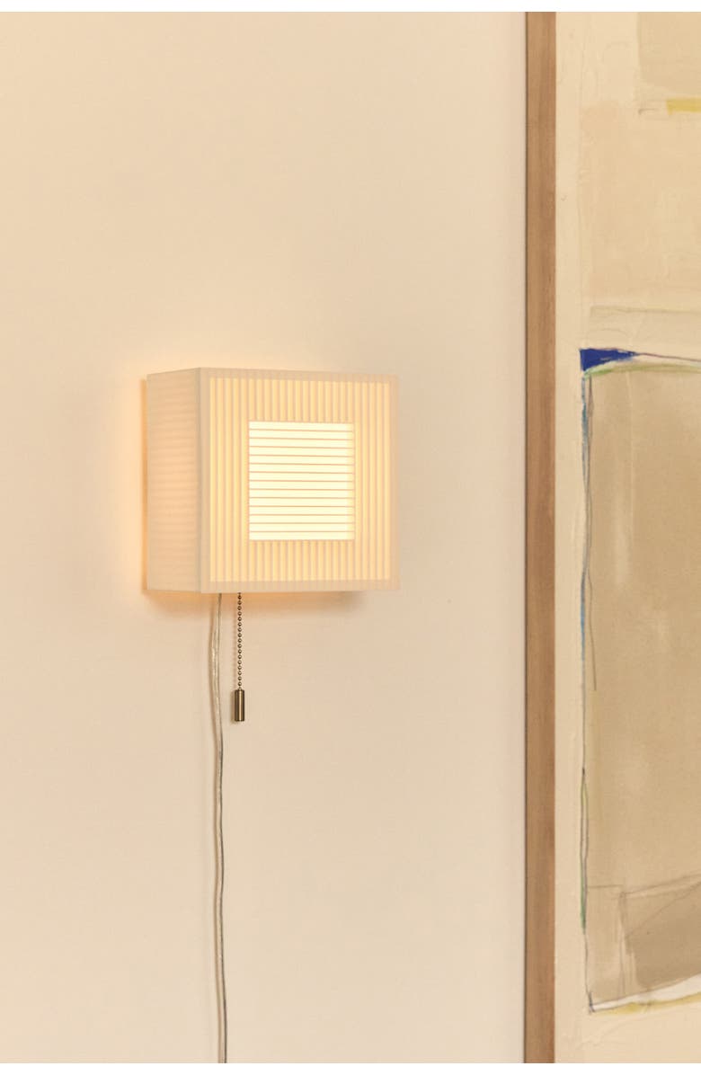 WOOJ DESIGN Palindrome Sconce, Alternate, color, White