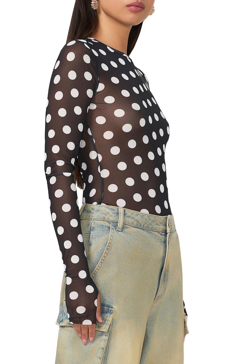 AFRM Kaylee Print Mesh Top, Alternate, color,