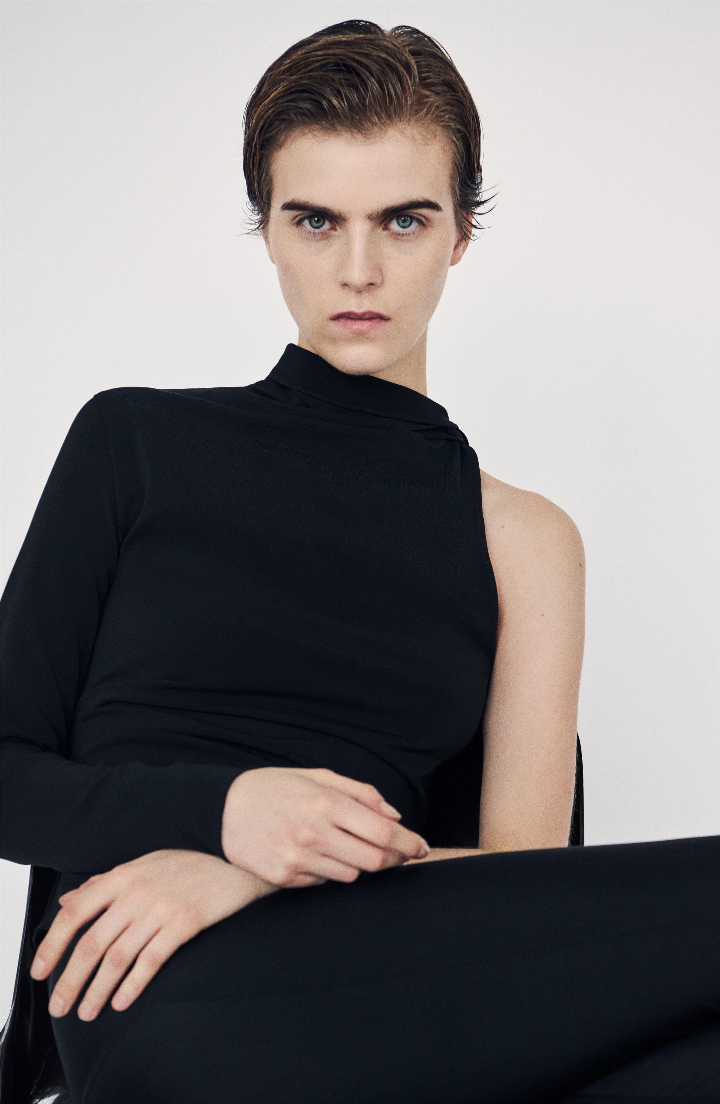 One-Shoulder Turtleneck Top - image 2