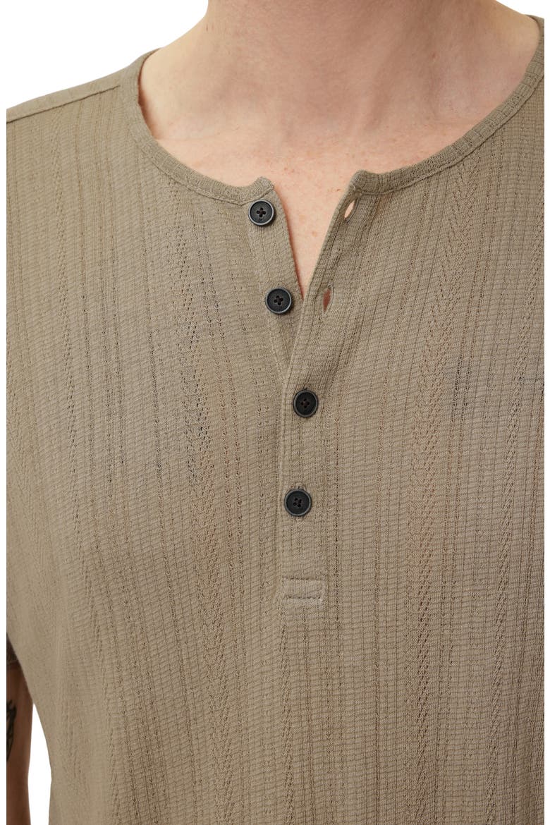 Ciel Variegated Rib Henley, Alternate, color, SPRUCE