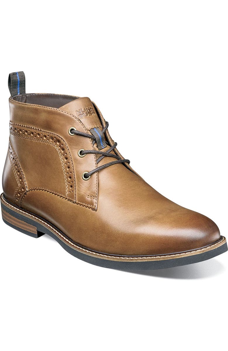 NUNN BUSH Ozark Leather Plain Toe Chukka Boot - Wide Width Available, Main, color,
