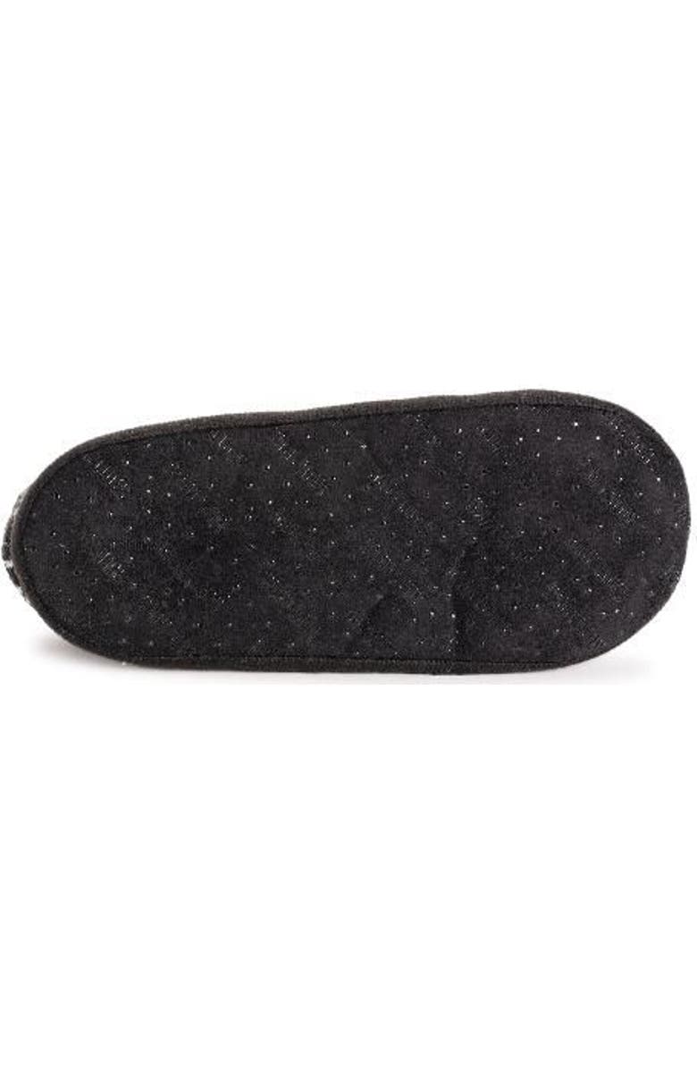 MUK LUKS Cuff Bootie Slipper, Alternate, color, Ebony/Chianti