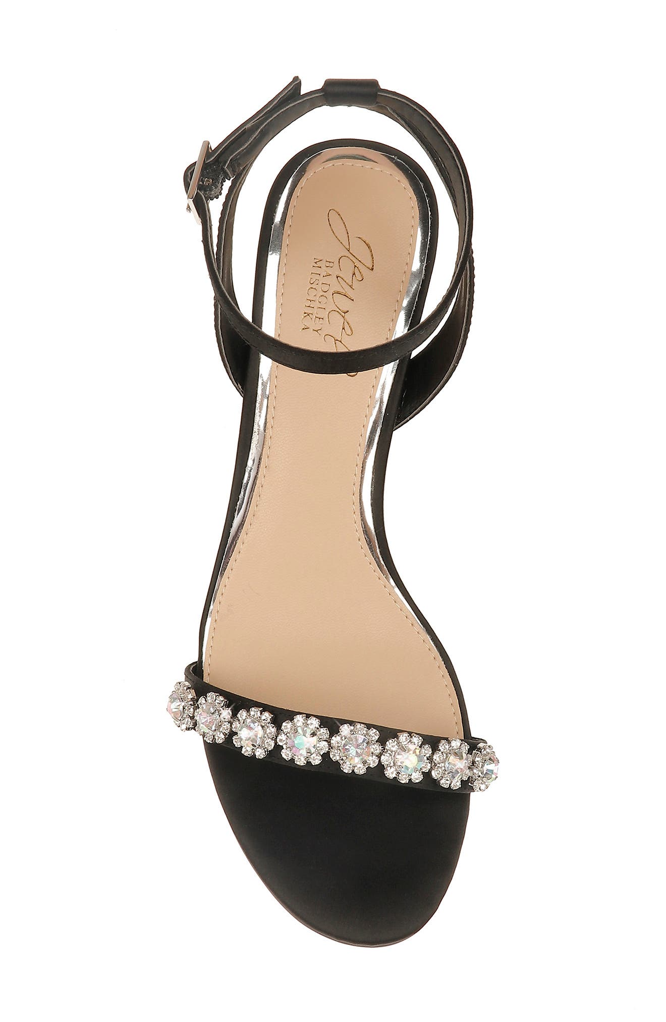 Jewel Badgley Mischka Fantasia Crystal Embellished Sandal, Alternate, color, 