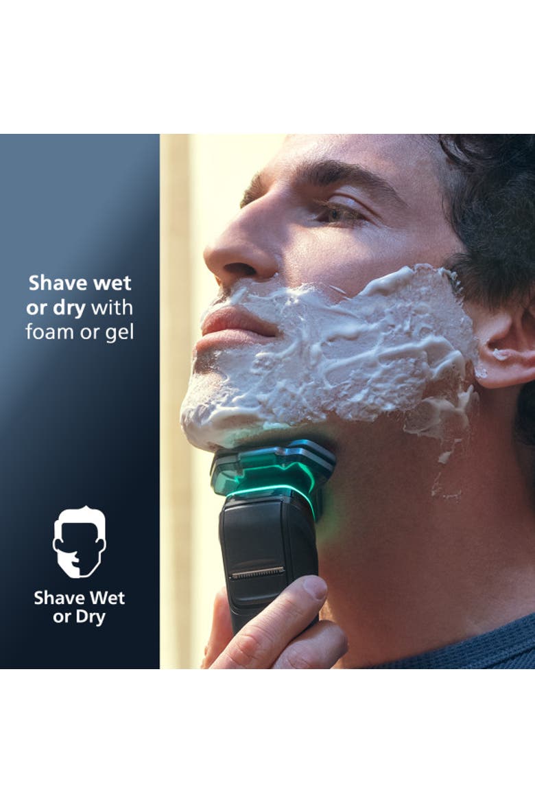 9500 Rechargeable Wet & Dry Electric Shaver, Alternate, color, Silver