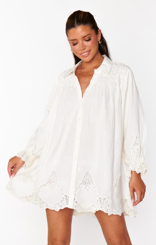 Show Me Your Mumu Leona Mini Dress In White