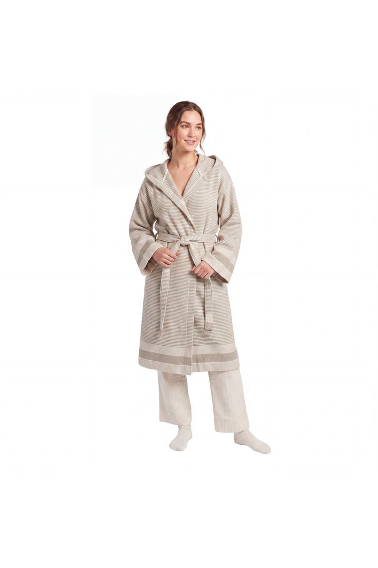 Pixel Turkish Cotton Towel Robe, Main, color, Sand