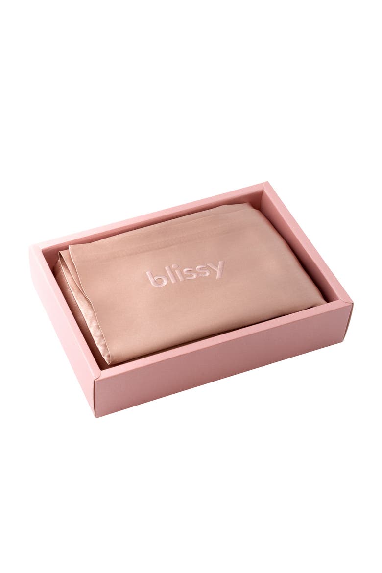 Mulberry Silk Pillowcase, Alternate, color, ROSE GOLD