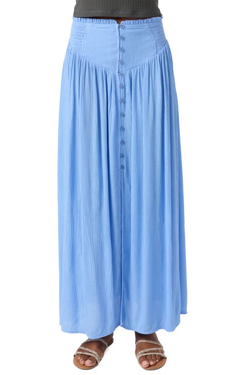 Tryston Button Front Midi Skirt