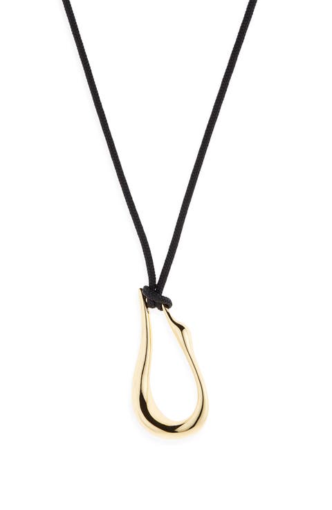 Egret Pendant Rope Necklace