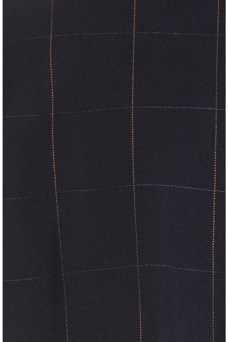 Pajama Sleeve Check Wool Jacket, Alternate, color, BLUE INK
