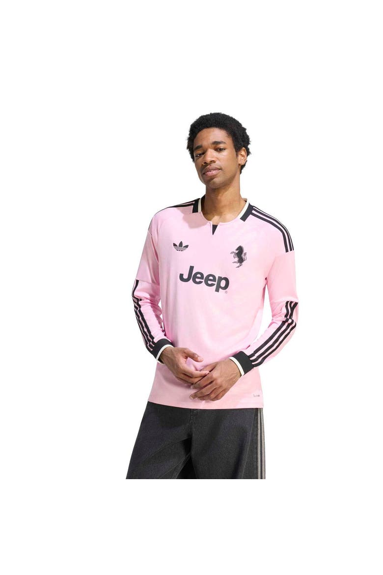 Men's adidas  Pink Juventus 2026/27 Away Replica Long Sleeve Jersey, Main, color, Pink