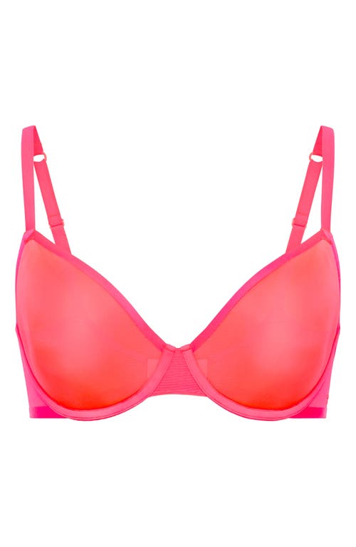 Savage X Fenty Sheer X Spacer Demi Bra In Red