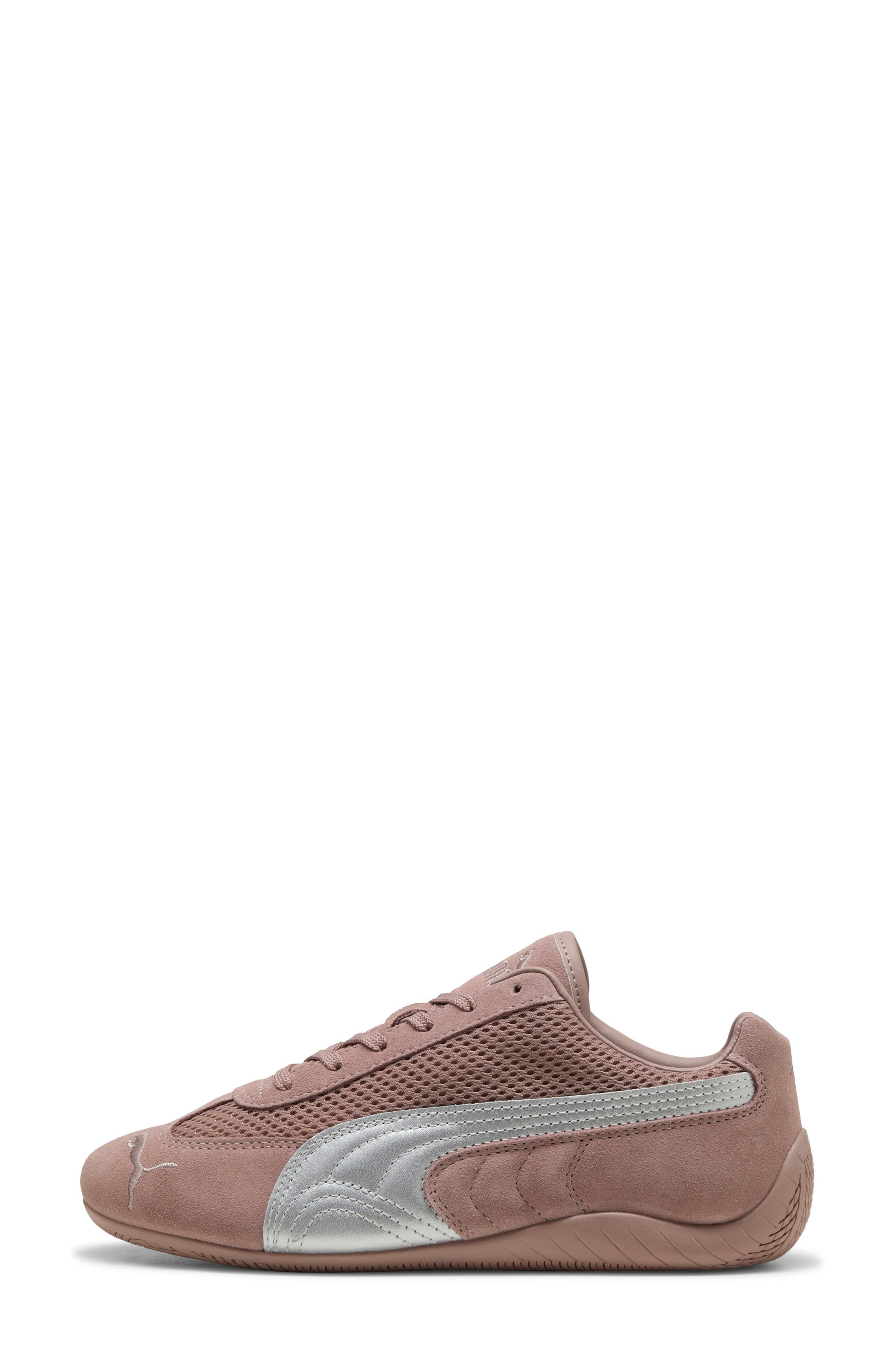 PUMA Gender Inclusive Speedcat Premium Sneakerina, Alternate, color, Sandstone-Matte Silver