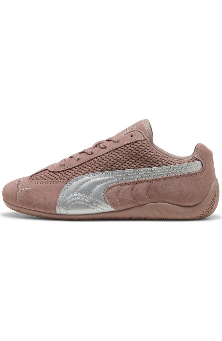 PUMA Gender Inclusive Speedcat Premium Sneakerina, Alternate, color, Sandstone-Matte Silver