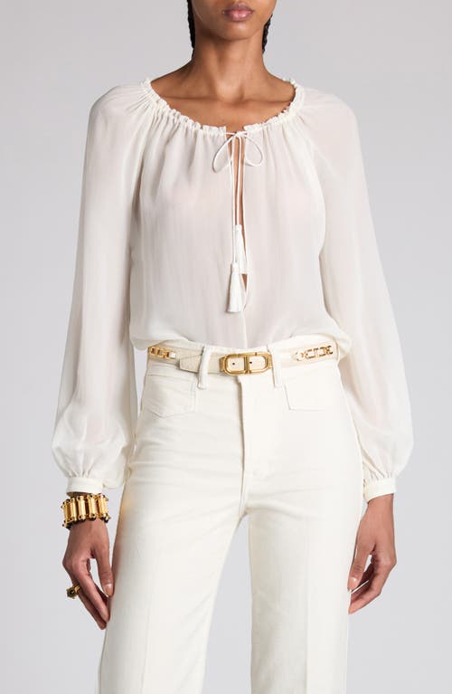 TOM FORD TOM FORD SILK GEORGETTE TOP