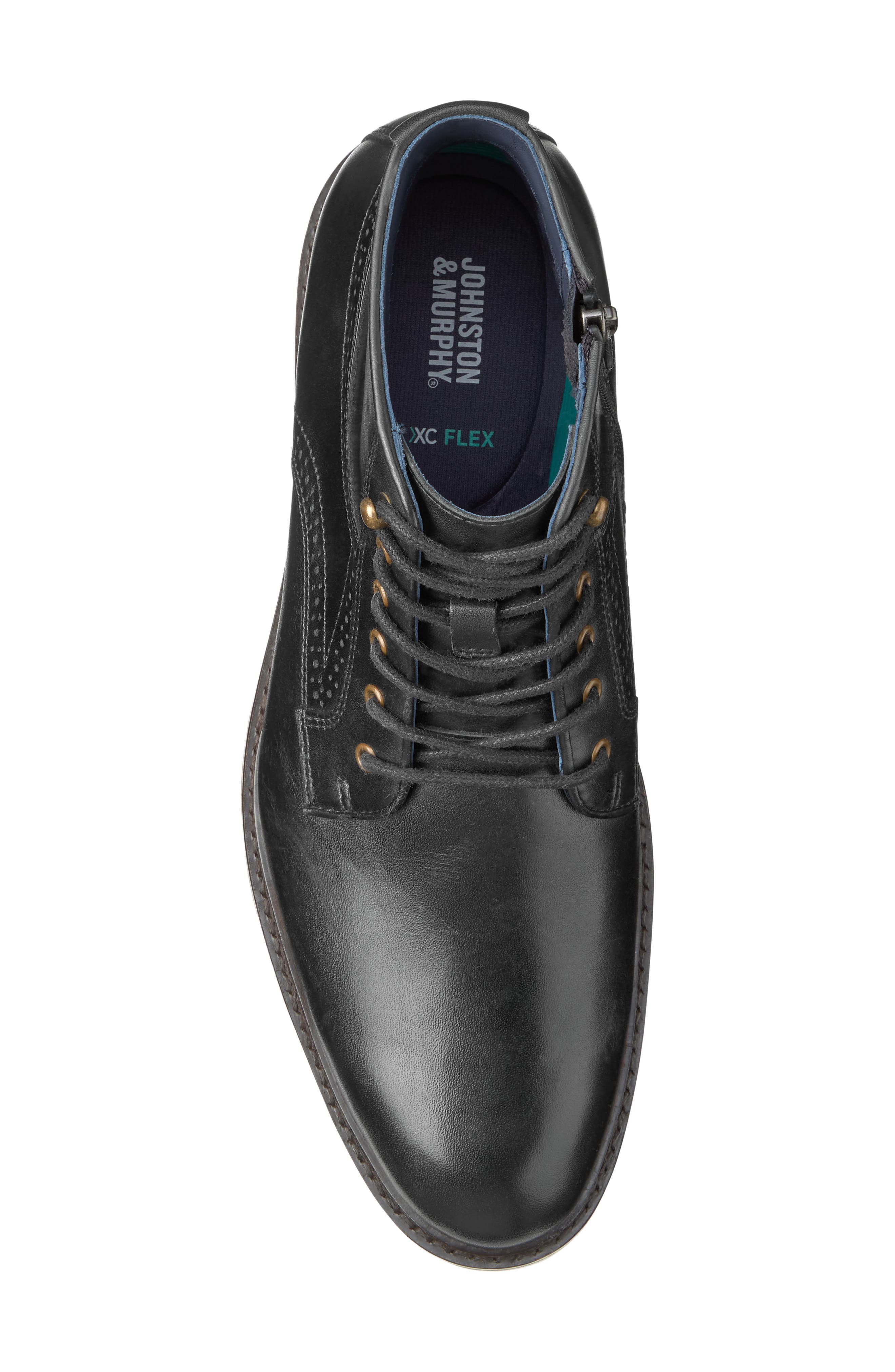 XC Flex Cade Plain Toe Boot, Alternate, color, BLACK HAND-FINISHED FULL GRAIN