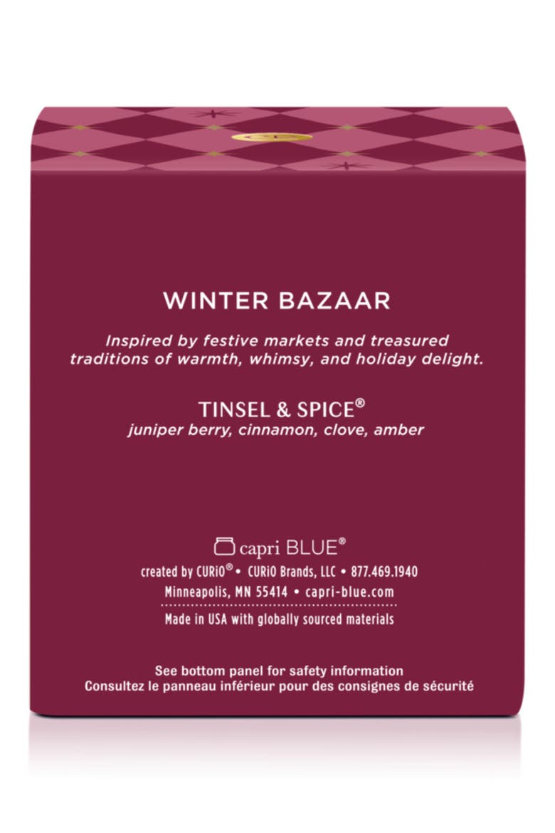 Winter Bazaar Tinsel & Spice Boxed Tumbler Candle, Alternate, color, TINSEL AND SPICE