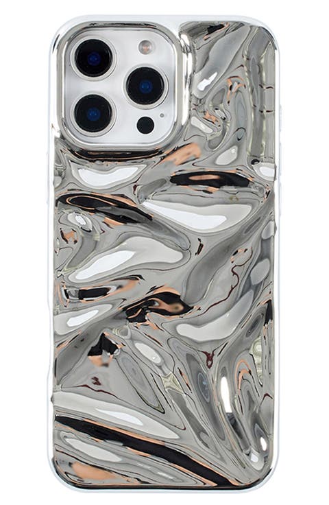 Silver Crinkle iPhone 16 Pro Case