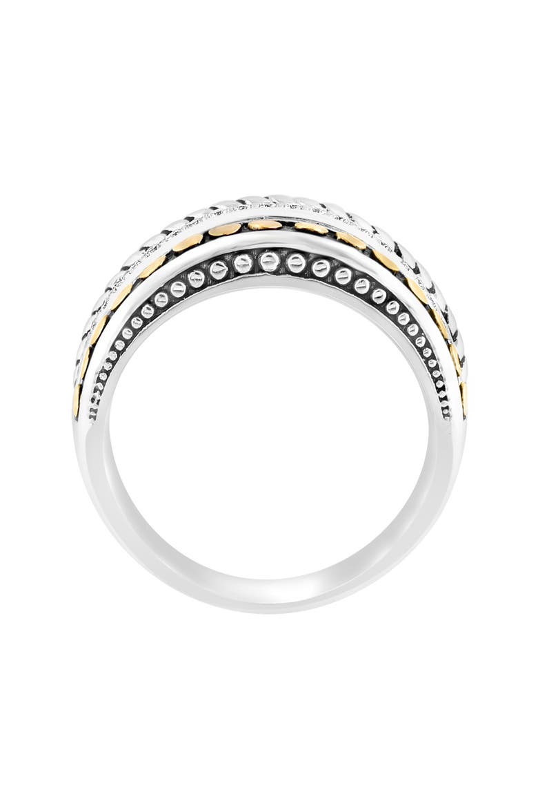 Two-Tone Diamond Band Ring, Alternate, color, SILVER